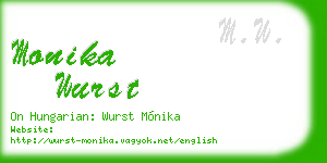 monika wurst business card