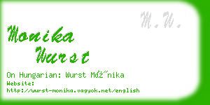 monika wurst business card